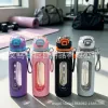 sports bottle, a large-capacity dual-purpose water cup for junior and senior high school enrollment and military training at the beginning of the school year, is a convenient water cup with a lifting rope details Picture